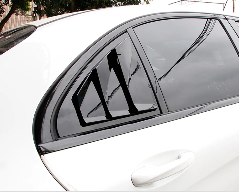 Для Mercedes Benz A класс W176 W177 хэтчбек CLA C Class W117 C117 W205 задней двери автомобиля оконные жалюзи отделка наклейки автомобильные аксессуары