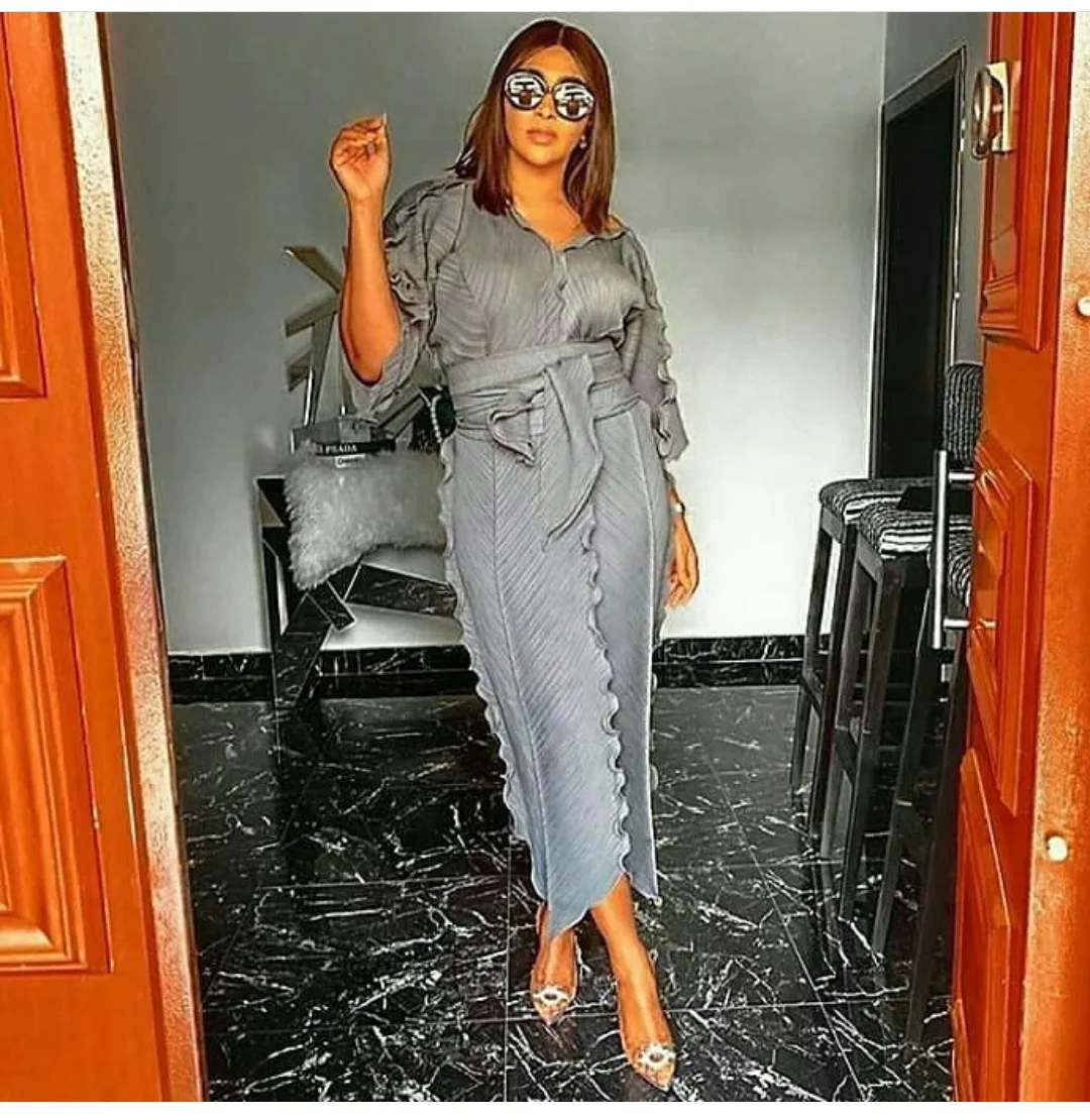 Новые африканские платья для женщин Дашики с оборкой Африканское платье одежда