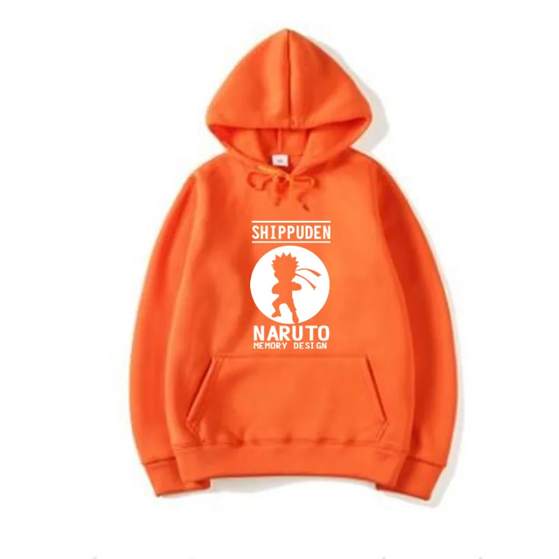 Новинка 2018 года модные толстовки с капюшоном героя комиксов Наруто белого цвета