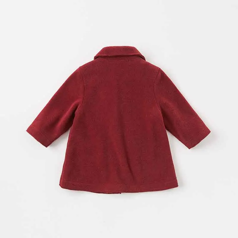 DB8893 dave bella autumn winter baby girl lovely jacket children fashion outerwear kids navy wine coat | Детская одежда и обувь