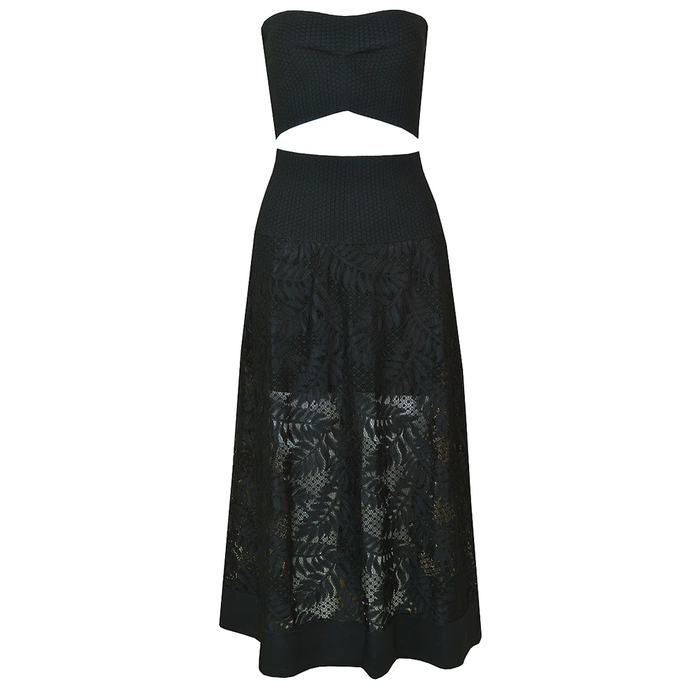 

2019 New black white strapless off shoulder Bodycon Vestido Celebrity Evening Party bandage dress wholesale