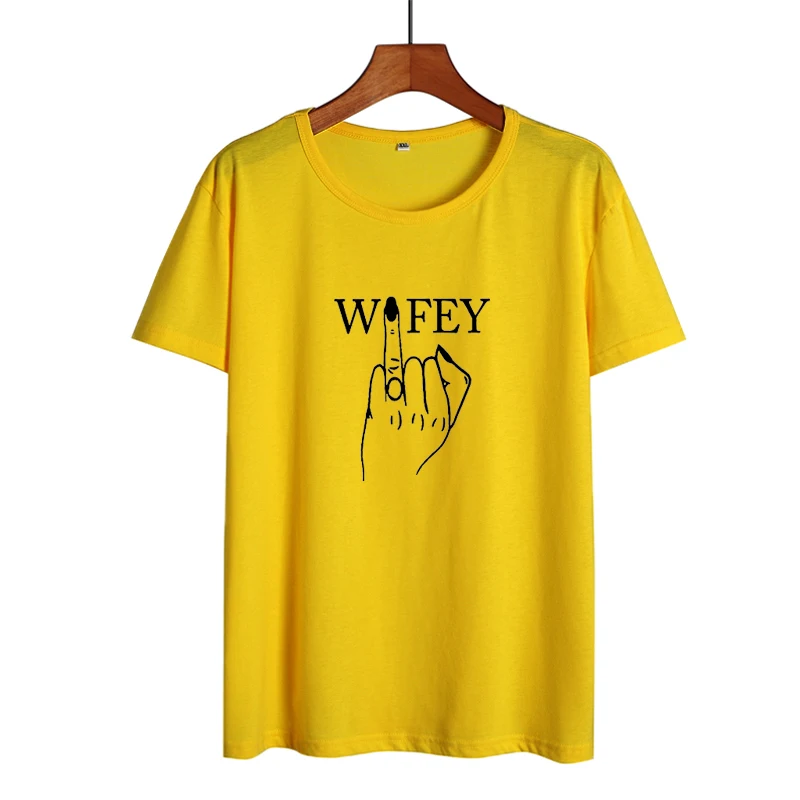 Женская футболка с принтом в стиле Харадзюку Повседневная кольцом и пальцами