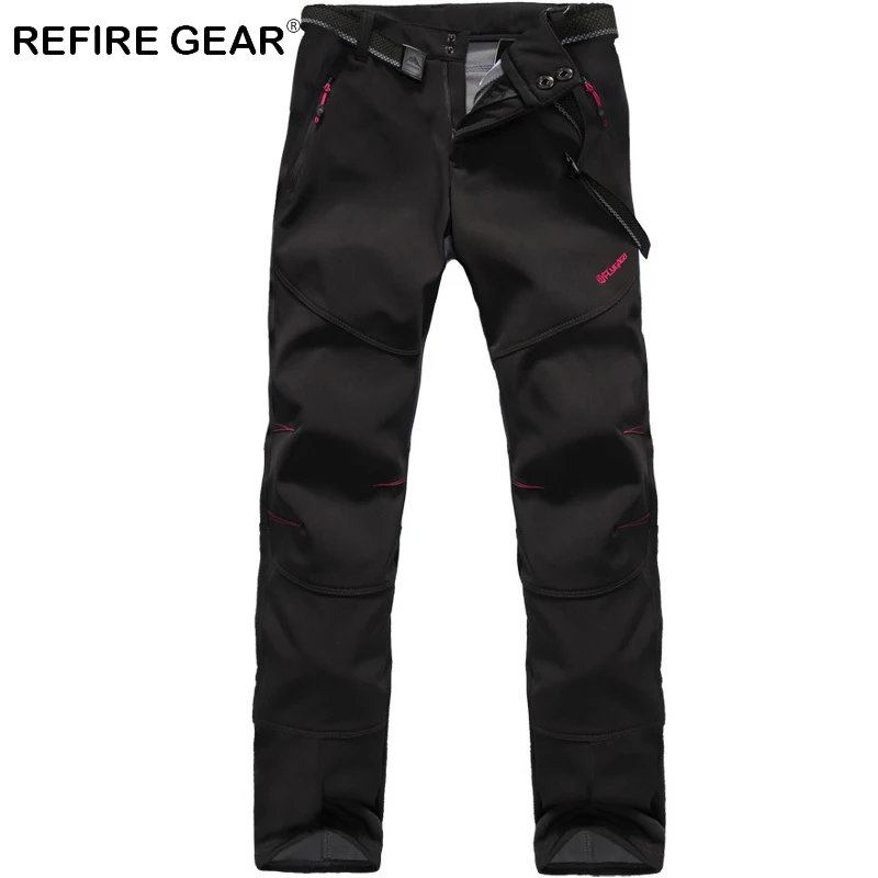 Женские теплые флисовые брюки ReFire Gear непромокаемые для альпинизма | Спорт и