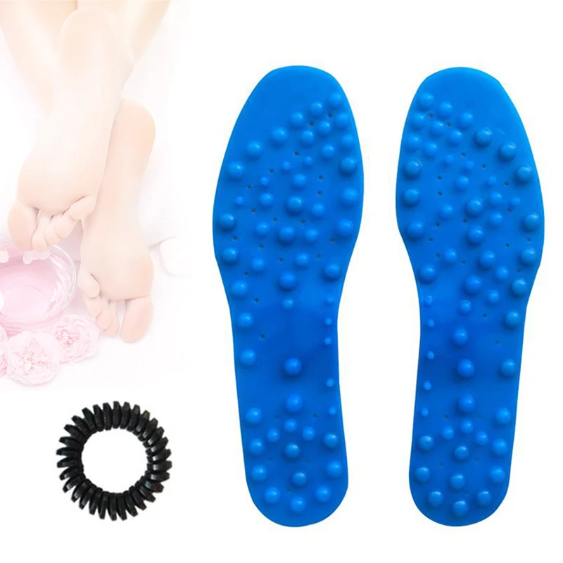 1 пара массажных стелек унисекс магнитная терапия дышащая режущая обувь стельки