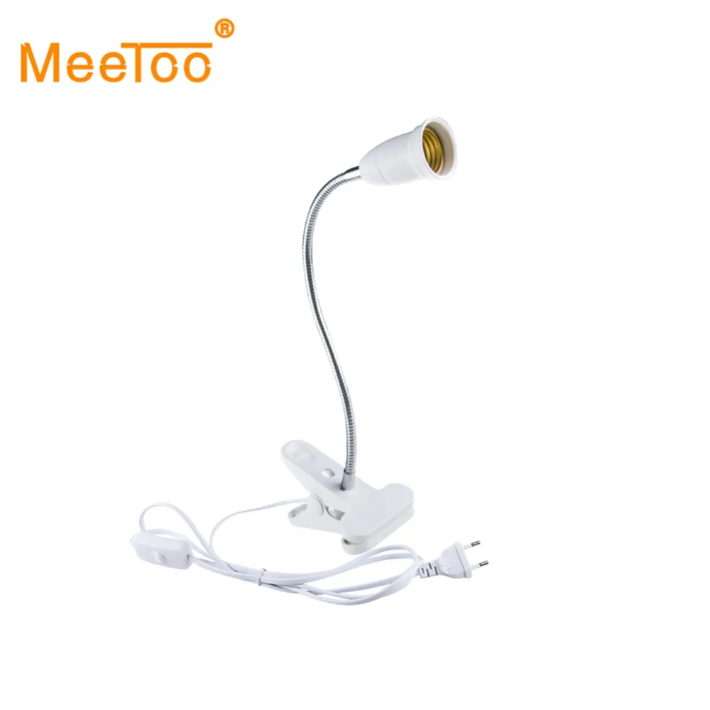 Гибкий держатель лампы конвертер зажим E27 Настольная лампа для чтения Держатель