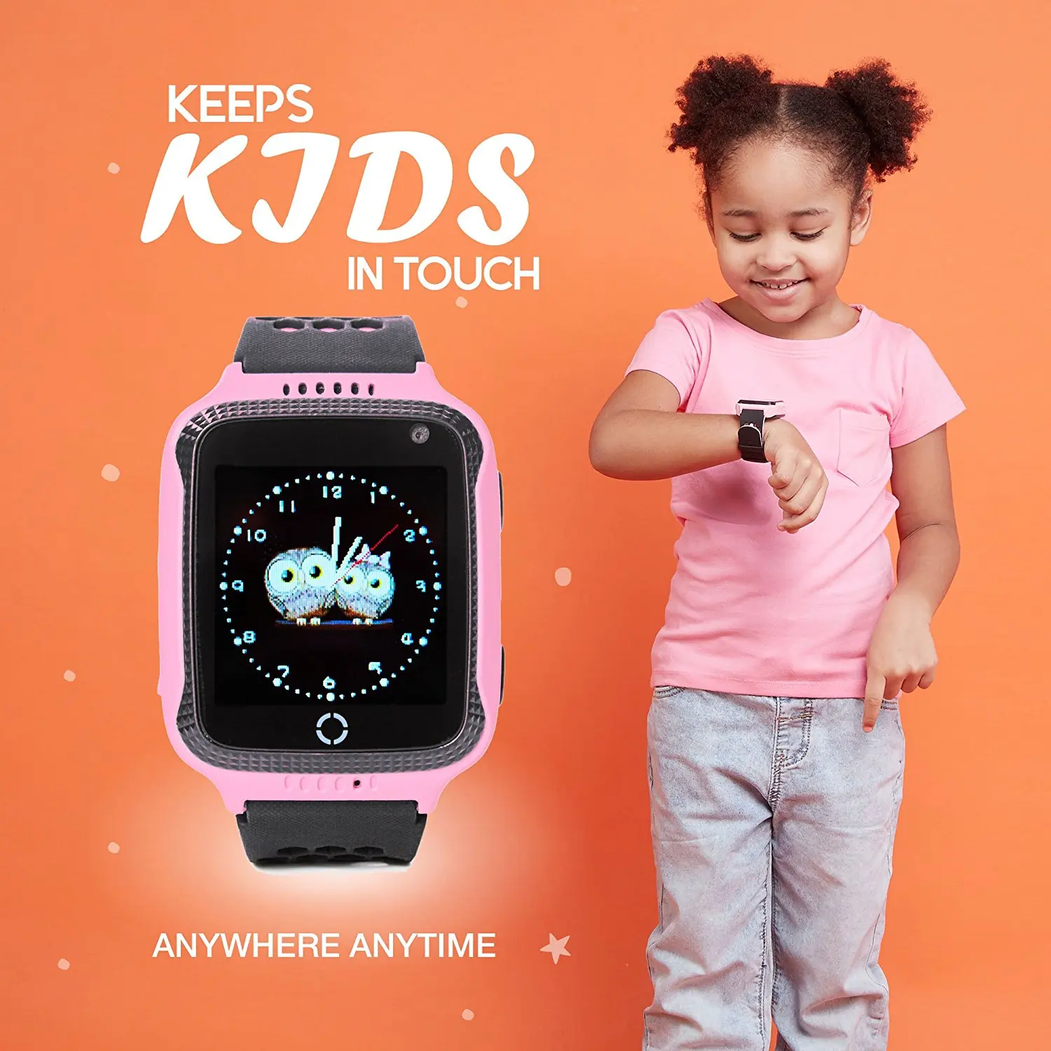 Смарт часы для детей мальчиков и девочек фитнес телефон сенсорный экран с