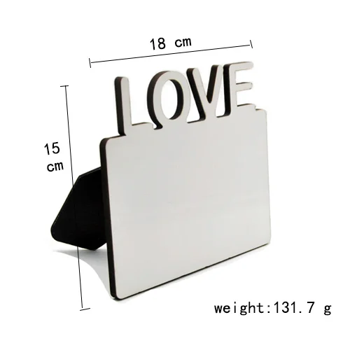 10 шт./лот сублимационные пустые деревянные фоторамки сделай сам рамка love MDF