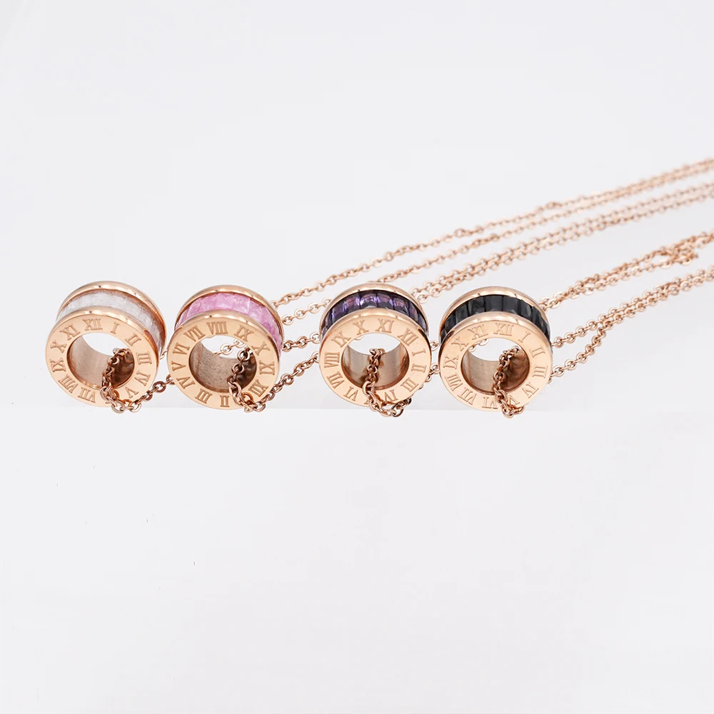 Новая мода кулон римское ожерелье с буквенными подвесками для женщин из
