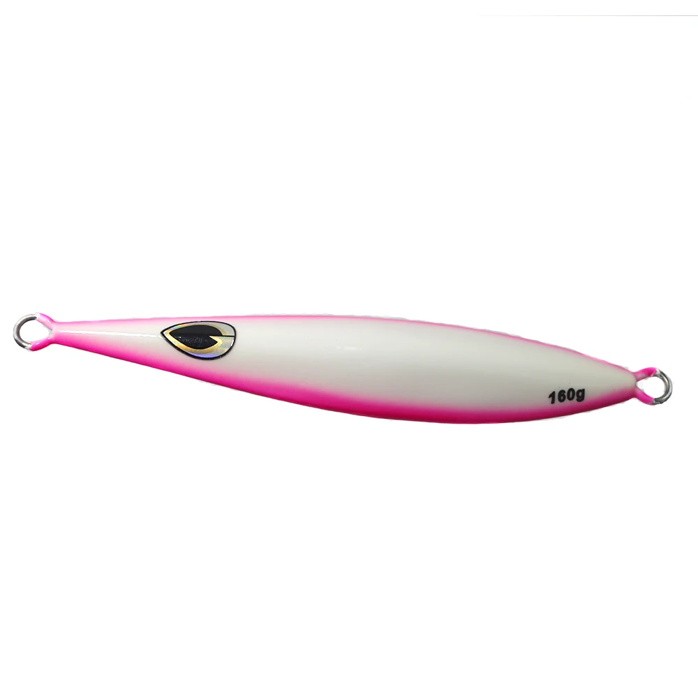 1 pc color B 160 г УФ свинцовые рыболовные приманки 4 цвета светящаяся ловля рыбы на блесну Приманки Металлические медленные джиггинг большая игра джиг рыболовные приманки - Цвет: 1 pc color B