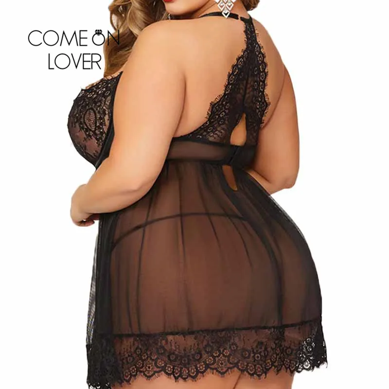Comeonlover Lenceria Erotica Mujer Sexi размера плюс прозрачная детская кукла сексуальное