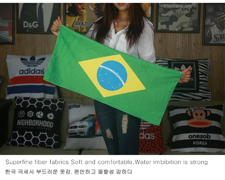 ТКАНЕВОЕ полотенце из сверхтонкого волокна для Бразильского чемпионата мира по