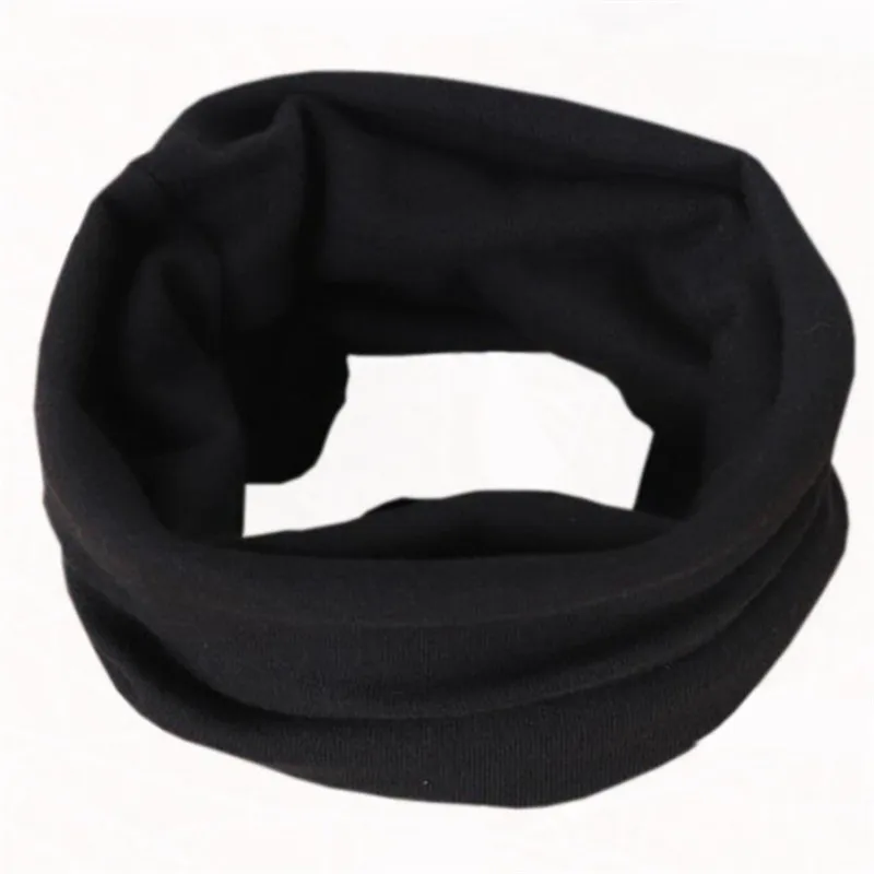 black scarf Новая весенне-осенняя милая детская шляпа с ушками, хлопковая шапка, шарф для девочек, шапки для младенцев, вязаные шапки с надписью «I Love MaMa Kids» для мальчиков, зимняя детская шапка - Цвет: black scarf