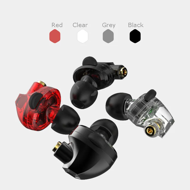 Hot VJJB N1 In Ear Earphone Double Dynamic Diy Hifi Bass Auriculares with Mic Cable + Audio for Phone Tablet Computer | Электроника