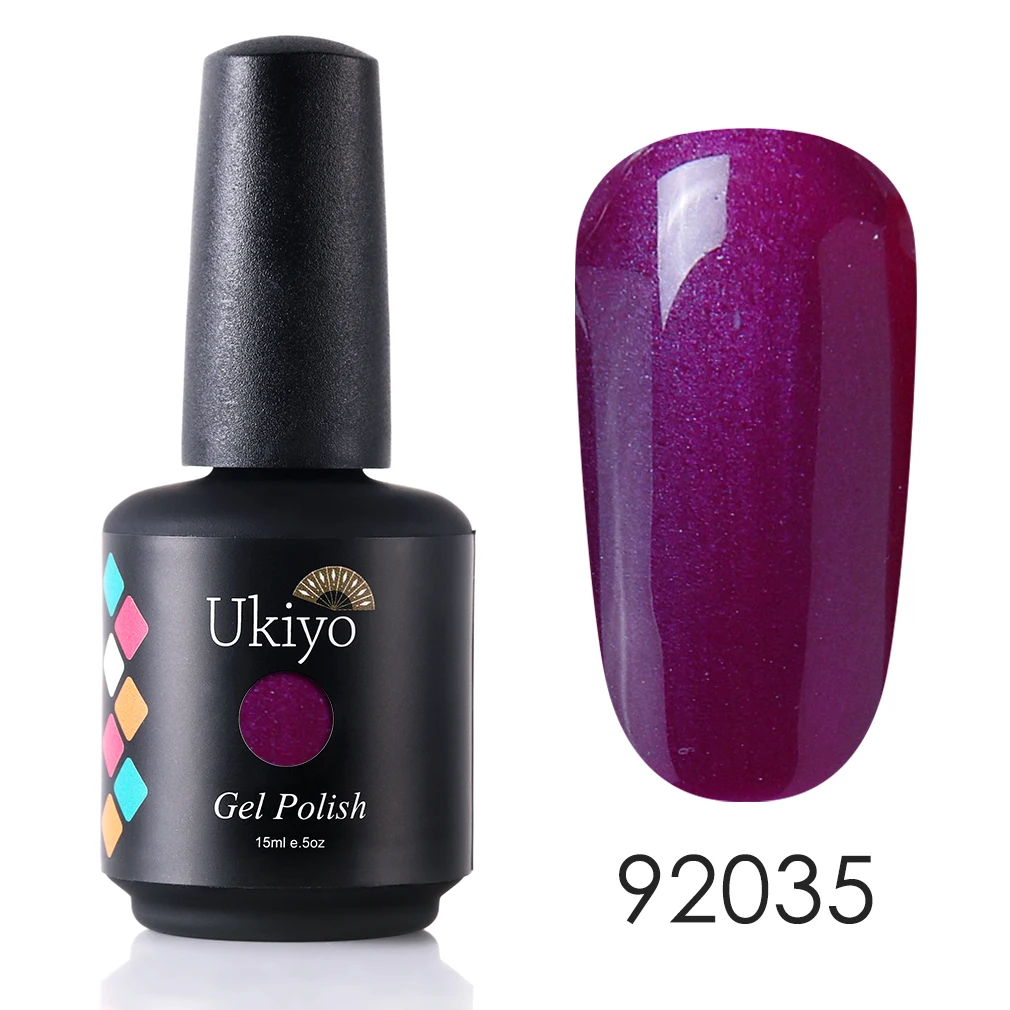 H92035 Ukiyo 15 мл Чистый Цвет Гель-лак для ногтей Vernis полуперманентный УФ-гель для ногтей впитывающий Гель-лак для ногтей - Цвет: H92035