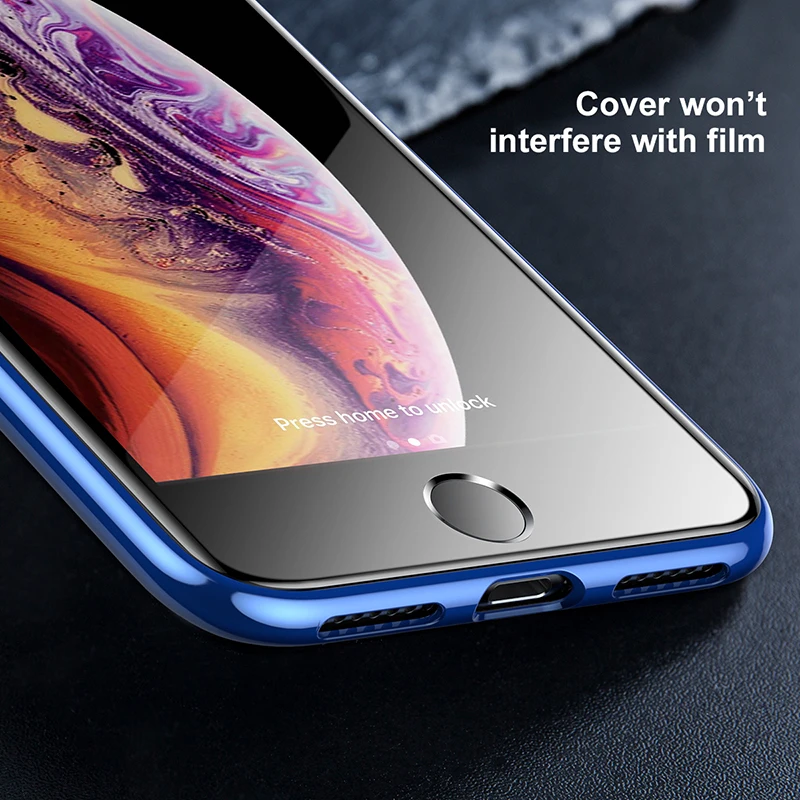 Универсальное защитное стекло Baseus для iPhone 7, 8, 6, 6 S, защита экрана, 3D полное покрытие, закаленное стекло для iPhone 6, 7, 8 Plus