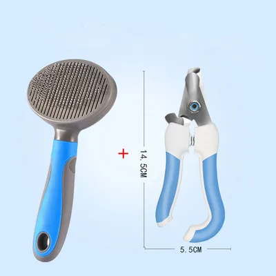 comb and scissors B Xiaomi Youpin щетка для удаления волос для кошек, расческа, инструменты для ухода за домашними животными, триммер для волос, расческа для кошек Xiomi Mijia 47 - Цвет: comb and scissors B