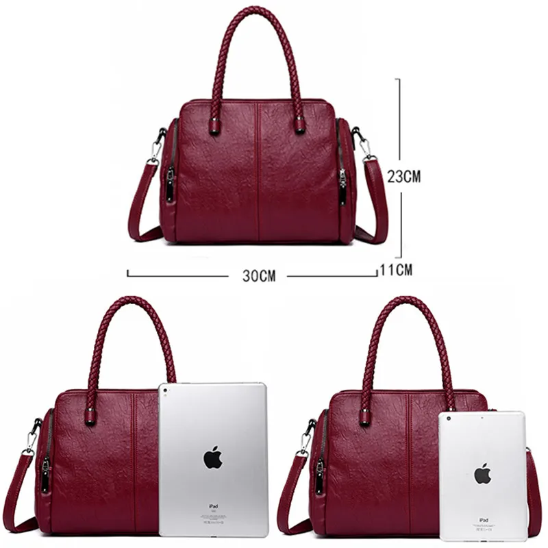 Винтажные три сумки, тканые сумки, кожаные роскошные сумки, женские сумки, дизайнерские сумки, высокое качество, большая сумка-тоут