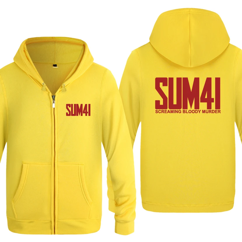 SUM41 музыка фестиваль рок толстовки для мужчин 2018 мужские флисовые кардиганы на