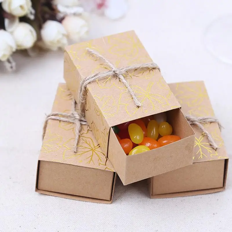 

Кленовый лист, Свадебная коробка для детского праздника, бумажная коробка для конфет, коробки для шоколада, упаковка для подарка F20173392