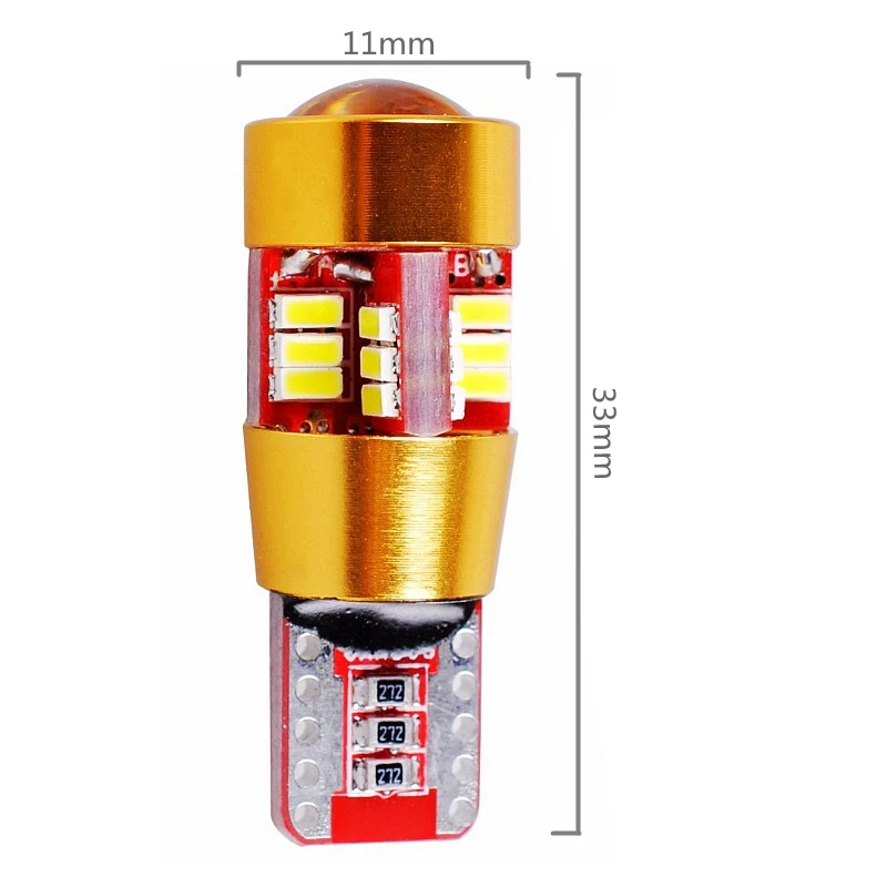 2 шт. новейшая T10 W5W 27 SMD 4014 светодиодная Автомобильная интерьерная лампа маркер 194