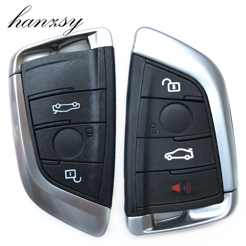 

3 4 Buttons Smart Car Key Shell Case For BMW 1 2 7 Series X1 X5 X6 X5M X6M Remote Key Cover housing blank Fob Uncut Blade