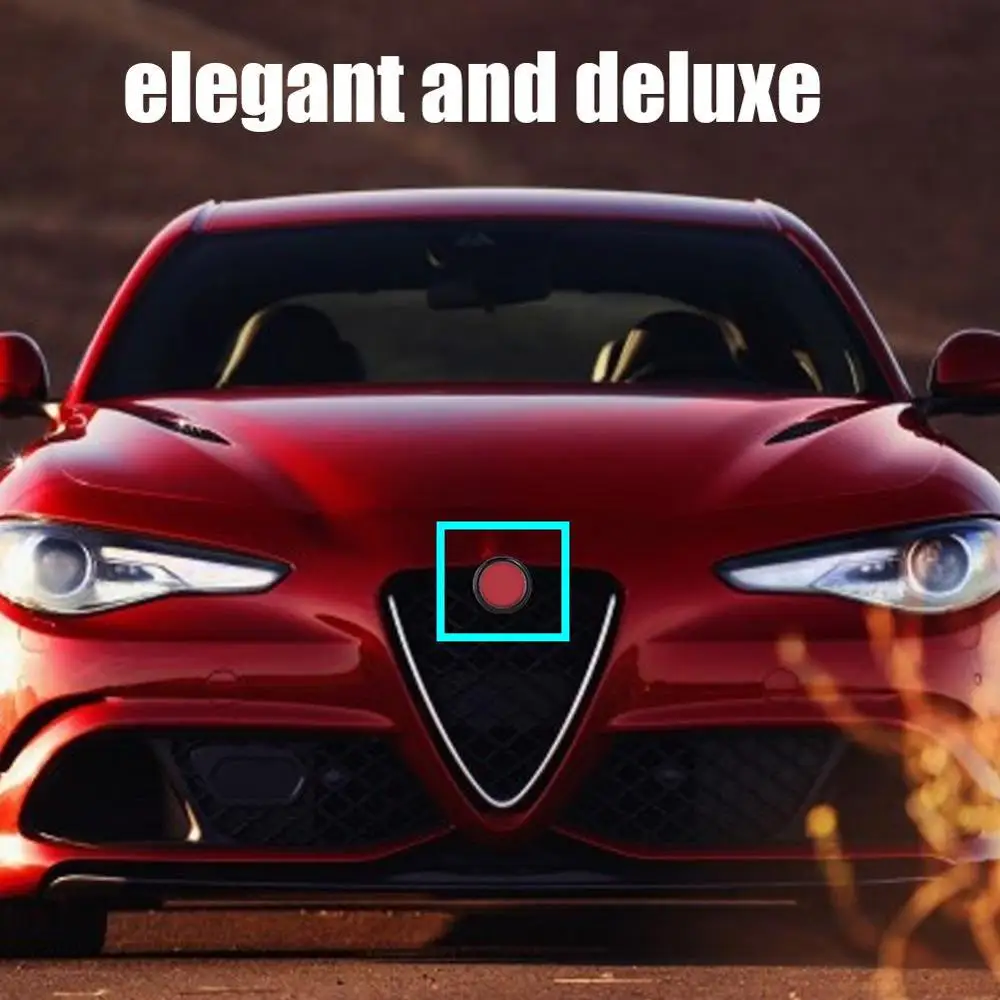 Новый автомобиль углеродного волокна декоративный передний гриль логотип