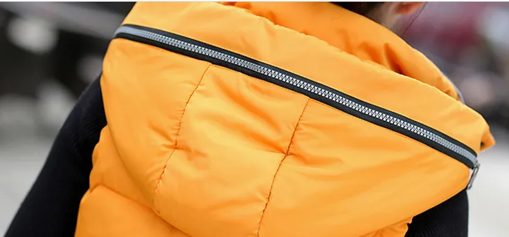 5XL толстые теплые длинные жилеты для женщин пуховики женский зимний хлопковый жилет съемный капюшон желтый Женское пальто без рукавов