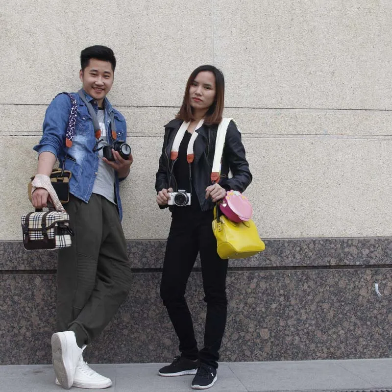 Наплечная Сумка на шею для камеры DSLR чехол с красным шарфом ремне женщин Gopro Sony Fuji