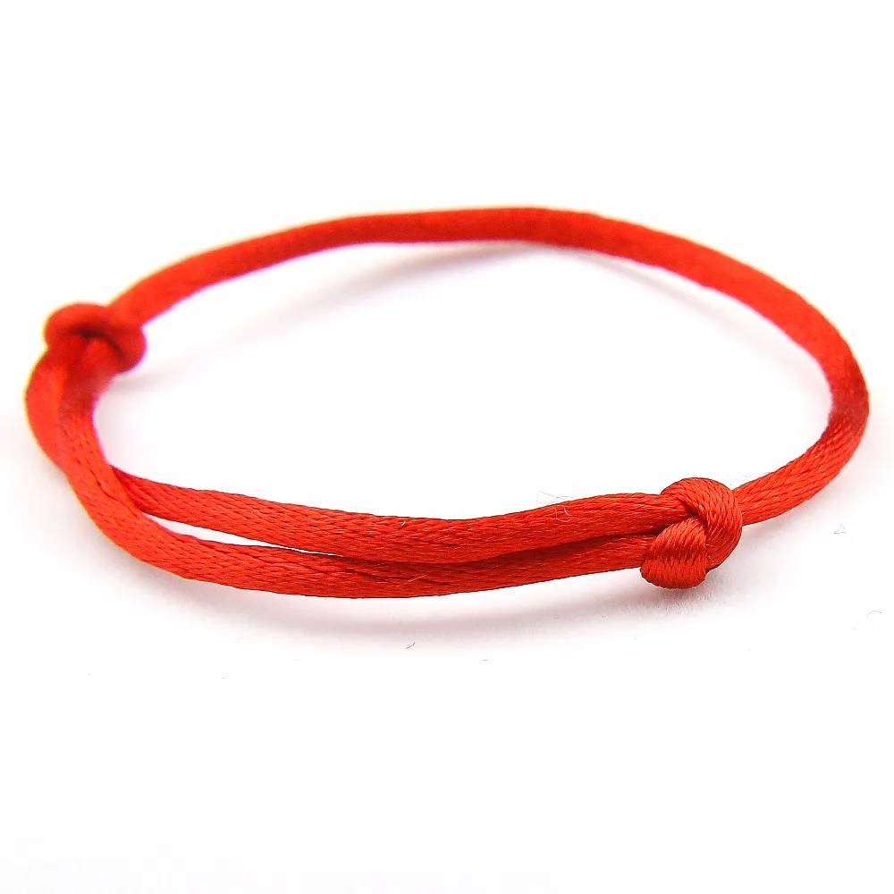 Модная красная нить талисманы браслет веревка плетеные браслеты для женщин