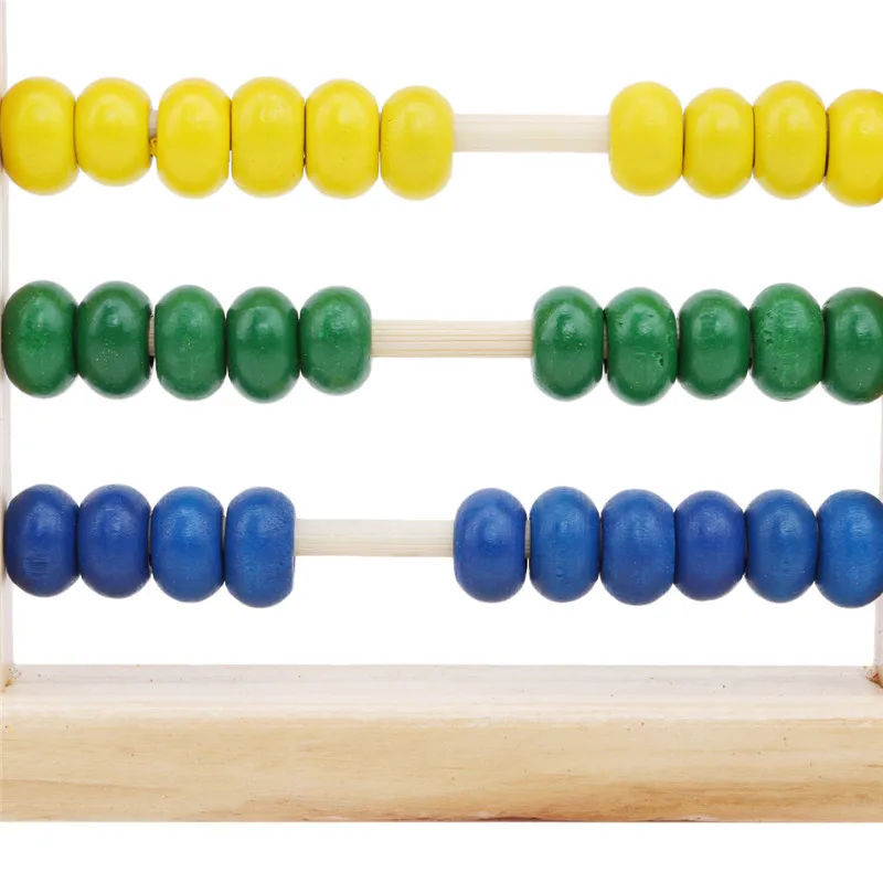Цветные деревянные игрушечные цифры счетные шарики Abacus Монтессори обучающие
