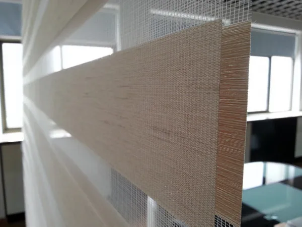 Занавески на заказ из 100% полиэстера и льна полосатые шторы бежевого цвета