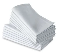 100 cotton plain white napkin 48cm48cm
