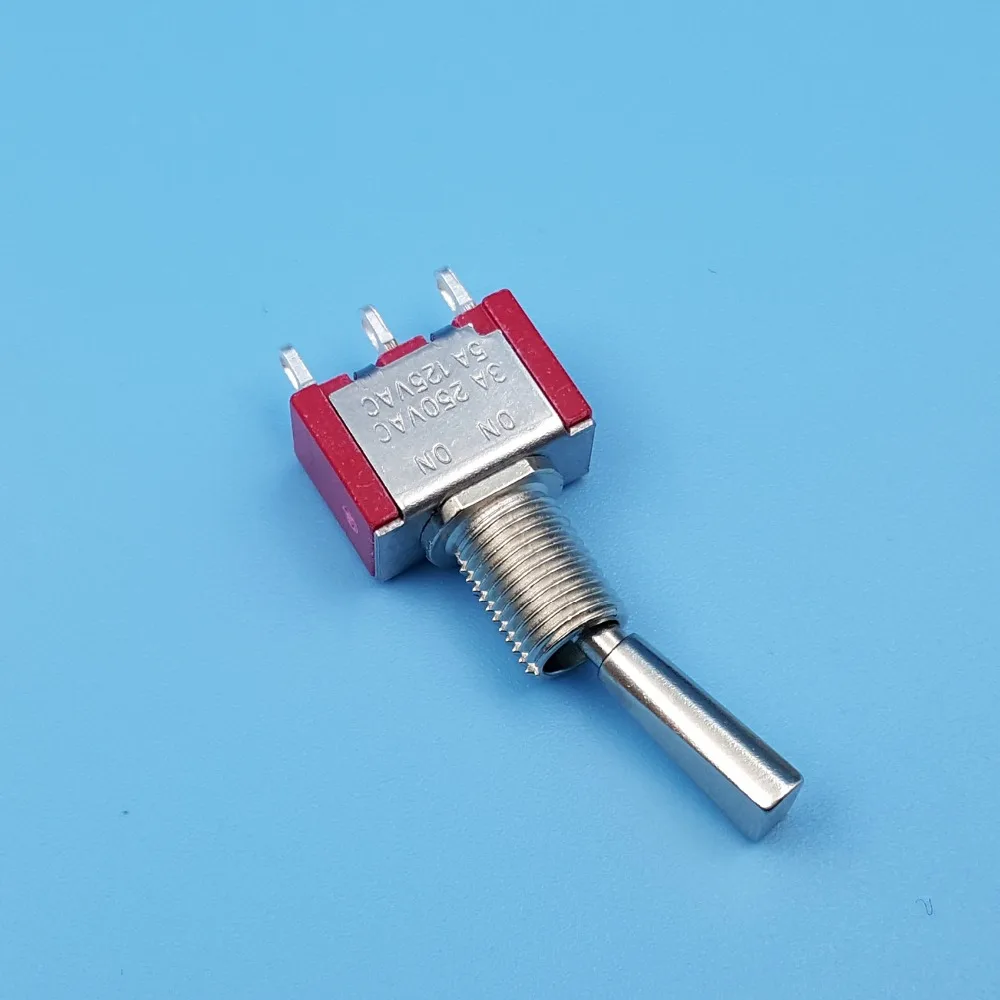 10 шт. SH T8013-UHB 3Pin плоская ручка вкл-ВКЛ поддерживается 2 положения SPDT Мини тумблер