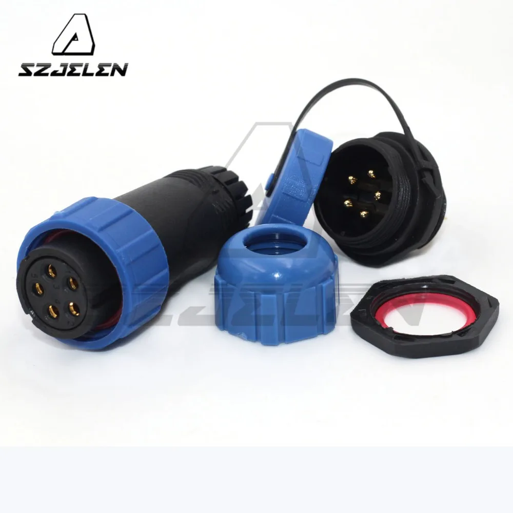 SP2110/SY2112 5 pin Connector Plugs &amp Sockets ip68 Electrical Auto Power Male and Female Wire Waterproof Connectors | Обустройство