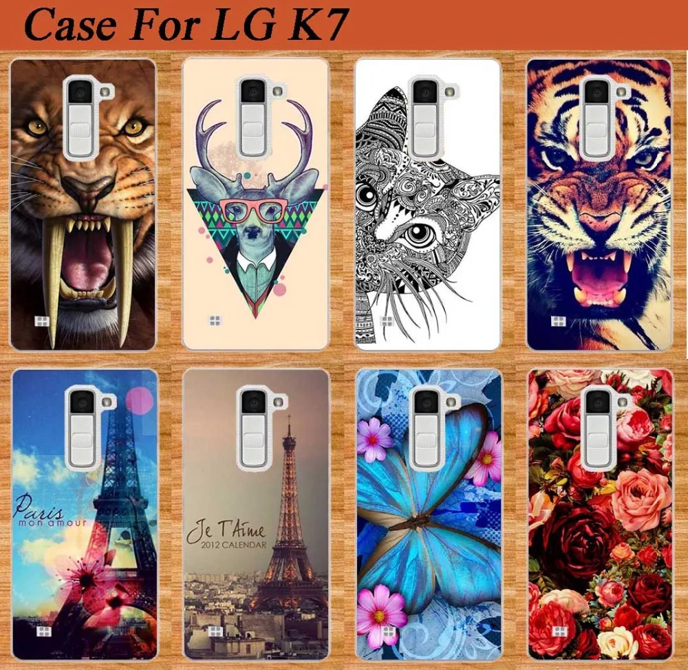 Новый Идеальный роспись Тигр Лев Сова Роза Эйфелевой башни дизайн задняя крышка