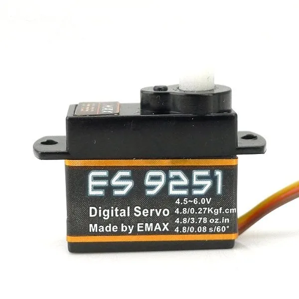 4 шт./лот EMAX ES9051 4,3g цифровой сервопривод Pastic шестерни 0,8 кг Крутящий момент для 3D F3P самолетов