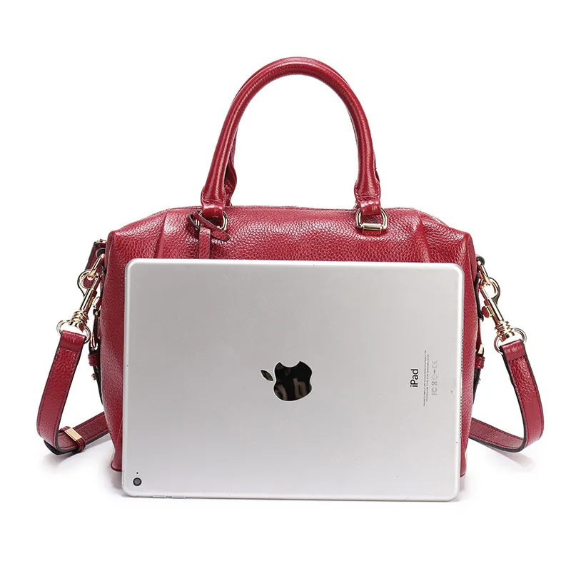 2018 Natural Cowhide Mature Pillow Bag Genuine Leather Women's Handbag for Mom High Quality Shoulder Causal | Багаж и сумки