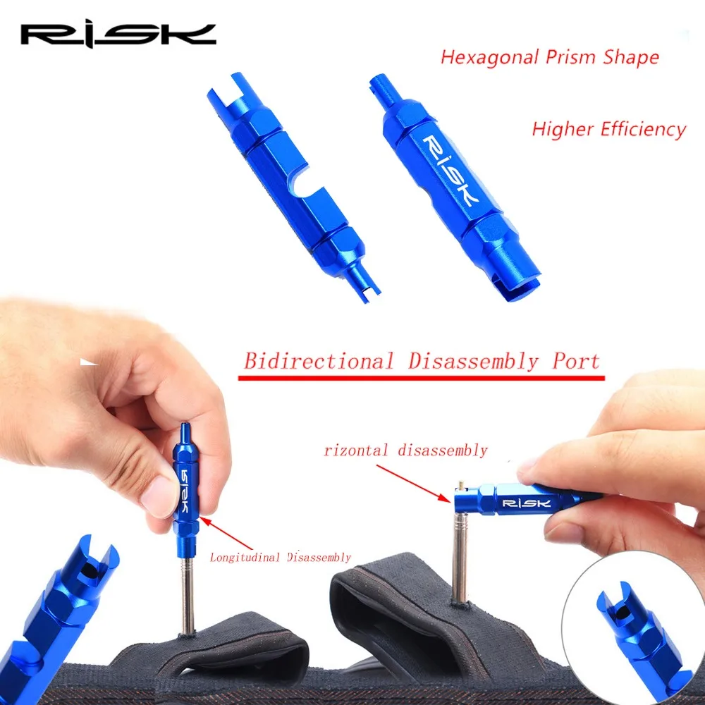 Многофункциональный инструмент для разборки велосипедного клапана Presta Schrader