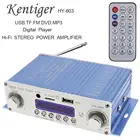 Автомобильный усилитель Kentiger, цифровой Hi-Fi FM-радио, 12 В, с поддержкой SD  USB  DVD  MP3 входа