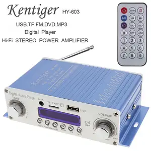 Автомобильный усилитель Kentiger, цифровой Hi-Fi FM-радио, 12 В, с поддержкой SD  USB  DVD  MP3 входа