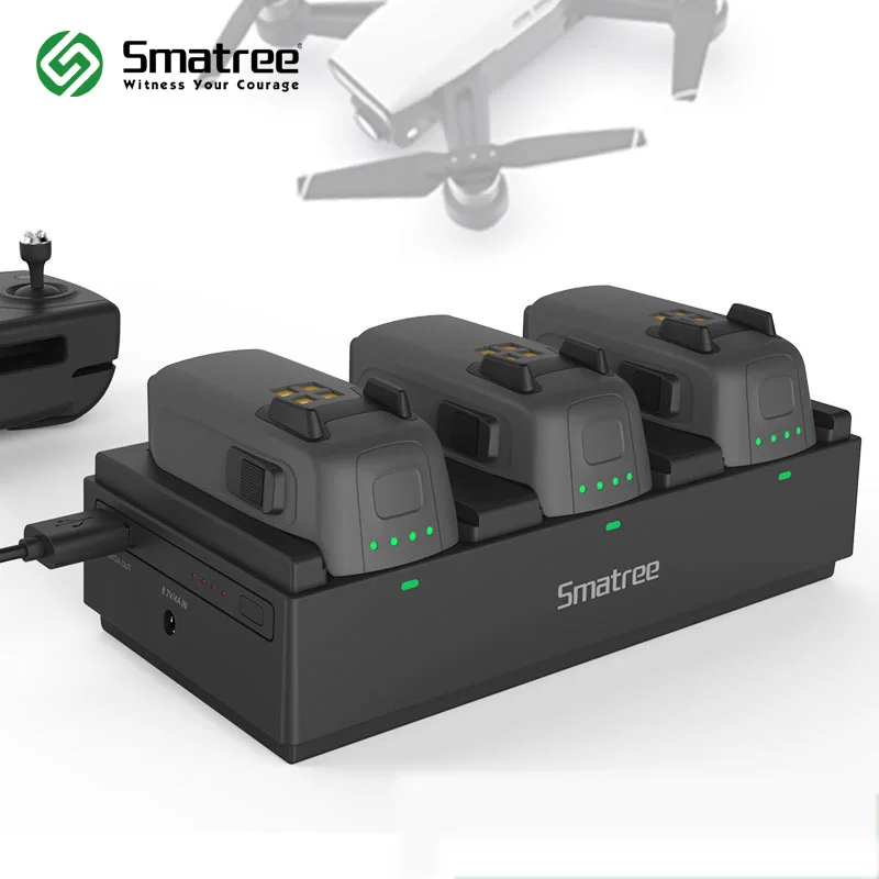 Smatree зарядная станция зарядное устройство концентратор для DJI Spark Drone батарея