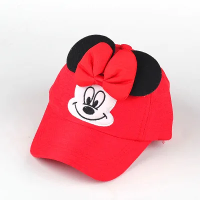 Милые детские бейсбольные шапки с Микки ушами Детские бейсболки Осенние смешные