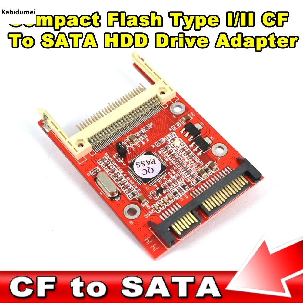Новое поступление 2016 адаптер CF Sata конвертер Compact Flash Merory I & II карта ATA HDD жесткий