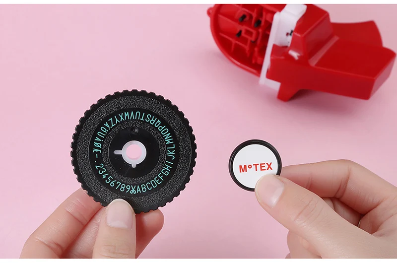 Absonic,, мини 3D тиснение, корейский Motex E101, принтер этикеток, ручная пишущая машинка, тиснение для Dymo, 9 мм, лента для этикеток