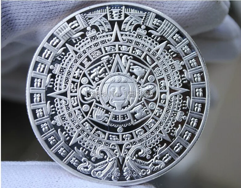 

Mayan 2012 Prophecy silver Coin Free Shipping 10pcs/lot