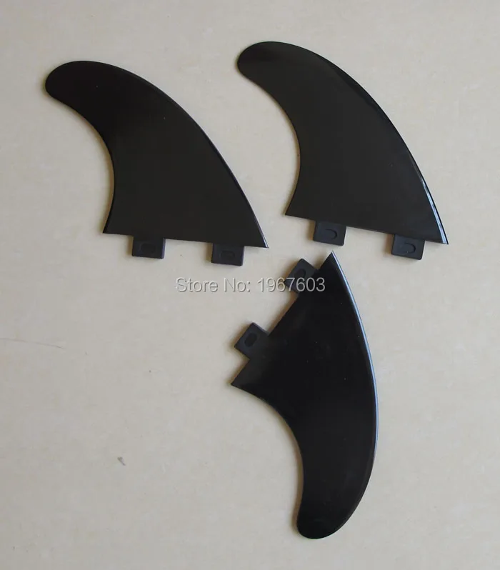 Дешевый нейлоновый пластиковый плавник для серфинга Tri G5 Набор доски черная