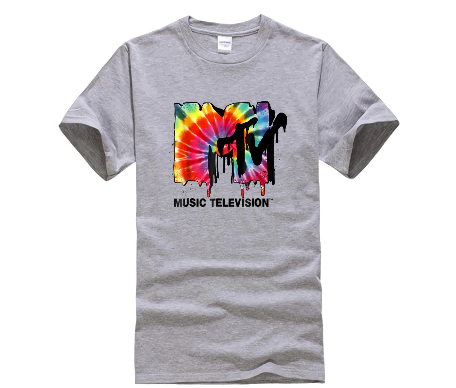 Модная футболка с принтом для мальчиков надписью коротким рукавом MTV музыка