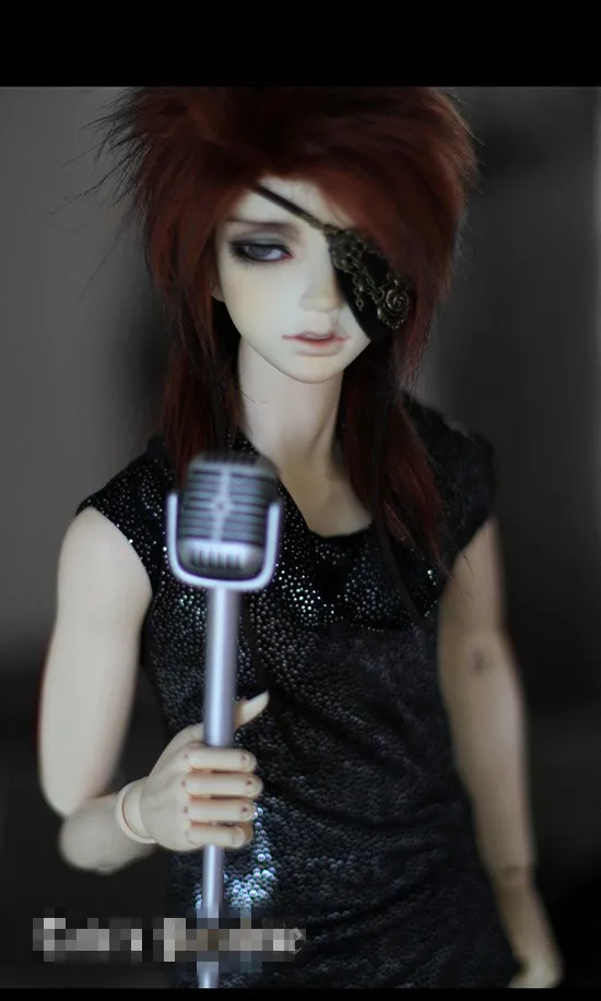 Крутая блестящая черная футболка без рукавов с драпировкой для BJD 1/6 YOSD 1/4 MSD 1/3 SD SD17