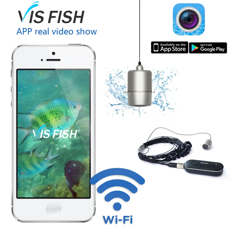 VRFEL мини камера HD 1080P wifi беспроводной видео рыболокатор Система объектив 140