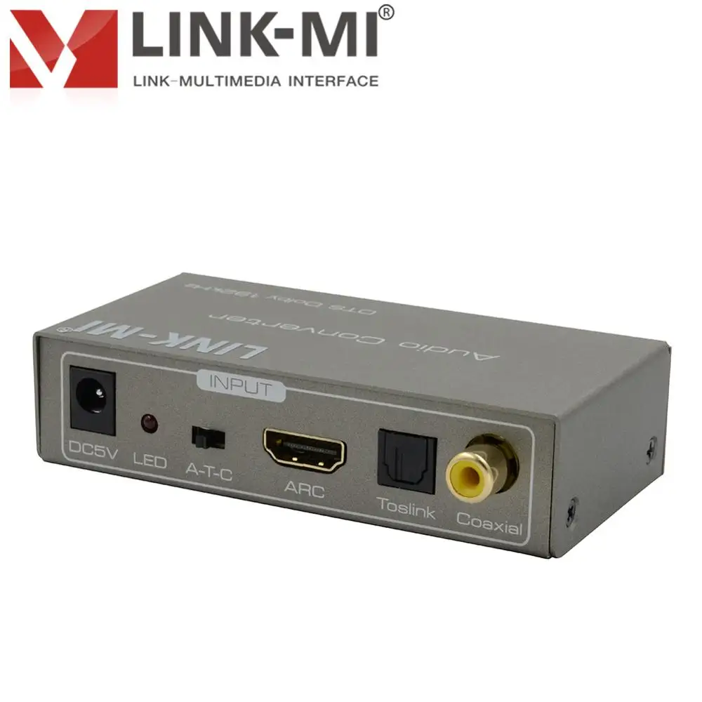 LINK MI LM AC01 преобразователь аудиоформата Toslink/коаксиальный/дуговой/стерео входной